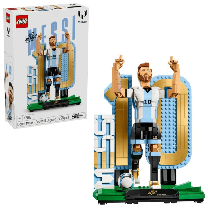 LEGO-43015 Lionel Messi: Leyenda del Fútbol