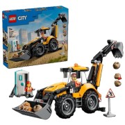 LEGO-60480 Cargadora Retroexcavadora Amarilla