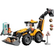 LEGO-60480 Cargadora Retroexcavadora Amarilla