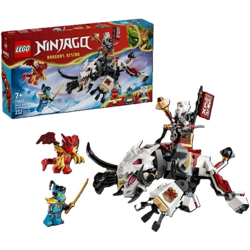 LEGO-71863 Zilvar y Bestia Dragón Grimtak