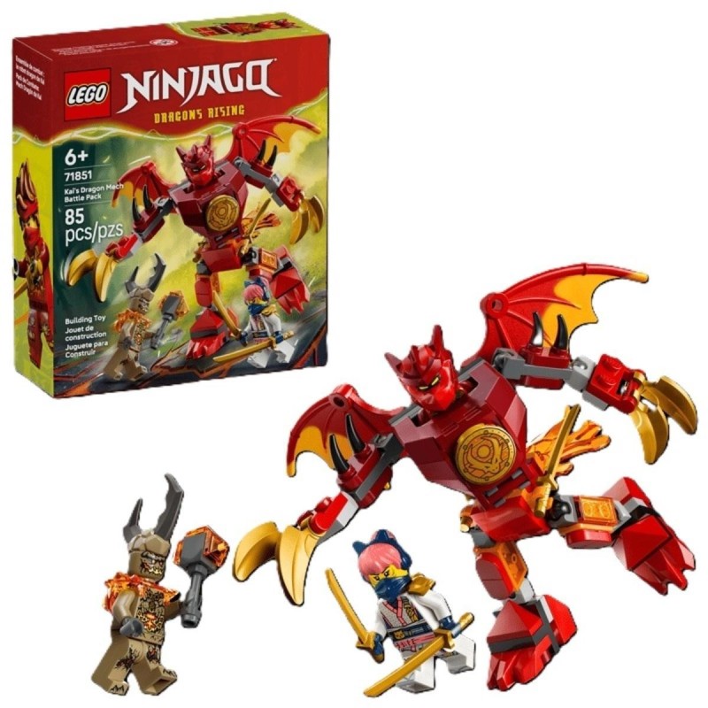 LEGO-71851 Pack de Combate: Meca Dragón de Kai