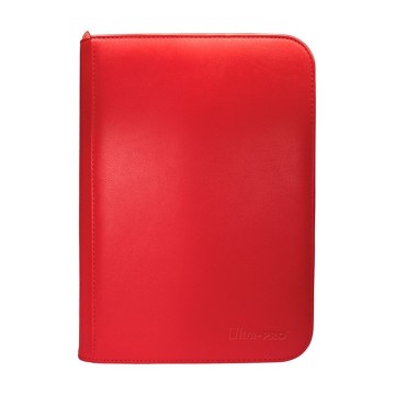 Carpeta con cremallera 4 bolsillos PRO-Binder Zippered Rojo Ultra Pro