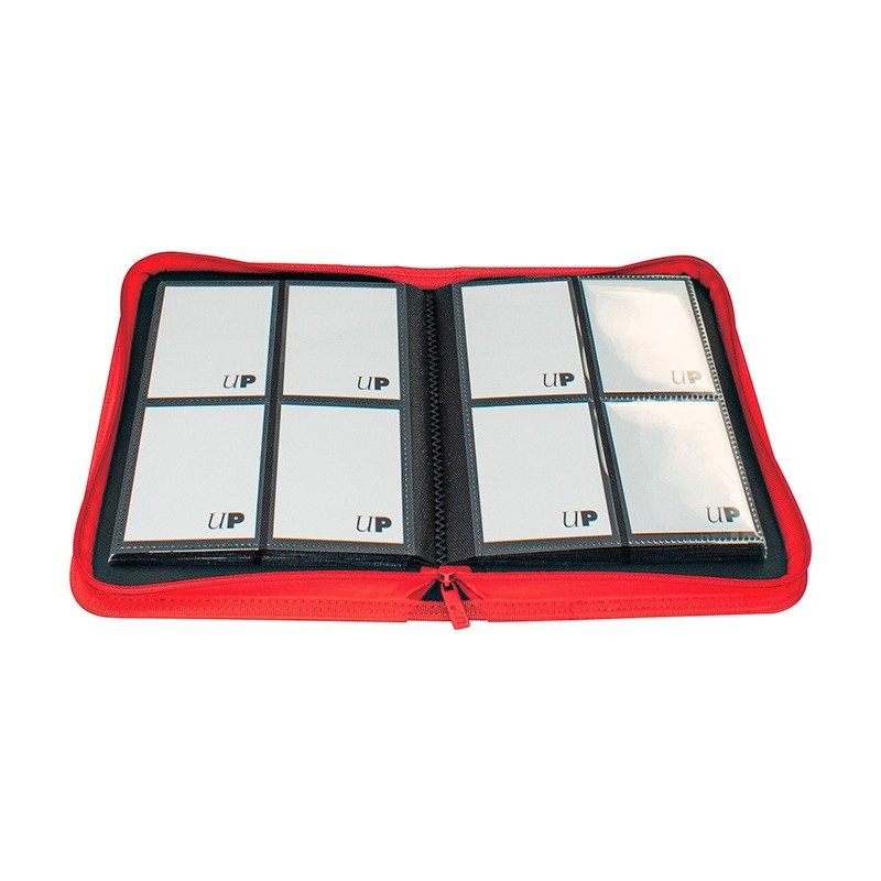 Carpeta con cremallera 4 bolsillos PRO-Binder Zippered Rojo Ultra Pro