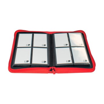 Carpeta con cremallera 4 bolsillos PRO-Binder Zippered Rojo Ultra Pro