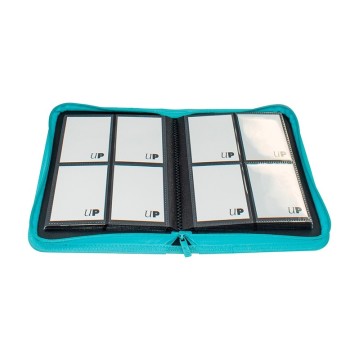Carpeta con cremallera 4 bolsillos PRO-Binder Zippered Azul Claro Ultra Pro