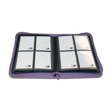 Carpeta con cremallera 4 bolsillos PRO-Binder Zippered Morado Ultra Pro