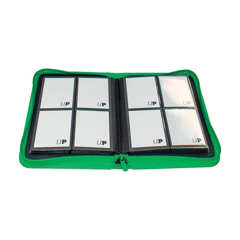 Carpeta con cremallera 4 bolsillos PRO-Binder Zippered Verde Ultra Pro