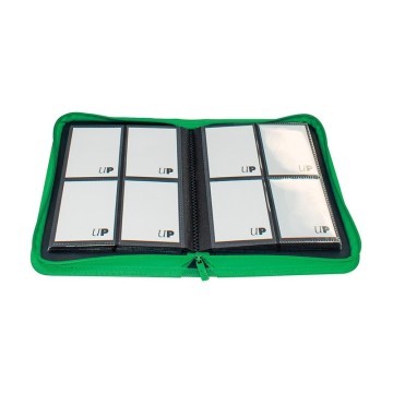 Carpeta con cremallera 4 bolsillos PRO-Binder Zippered Verde Ultra Pro