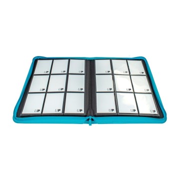 Carpeta con cremallera 9 bolsillos PRO-Binder Zippered Verde azulado Ultra Pro
