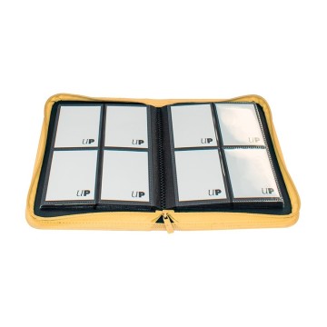 Carpeta con cremallera 4 bolsillos PRO-Binder Zippered Amarillo Ultra Pro