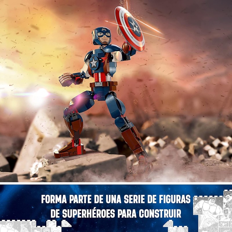 LEGO MARVEL FIGURA PARA CONSTRUIR: CAPITAN AMERICA