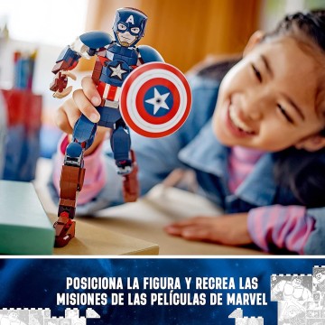 LEGO MARVEL FIGURA PARA CONSTRUIR: CAPITAN AMERICA