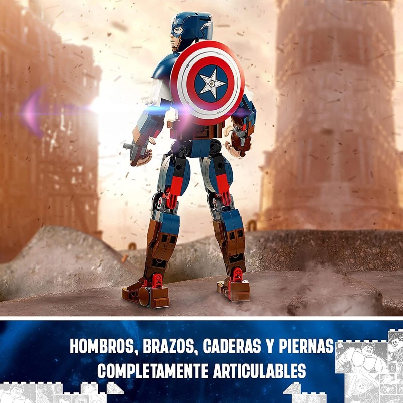 LEGO MARVEL FIGURA PARA CONSTRUIR: CAPITAN AMERICA