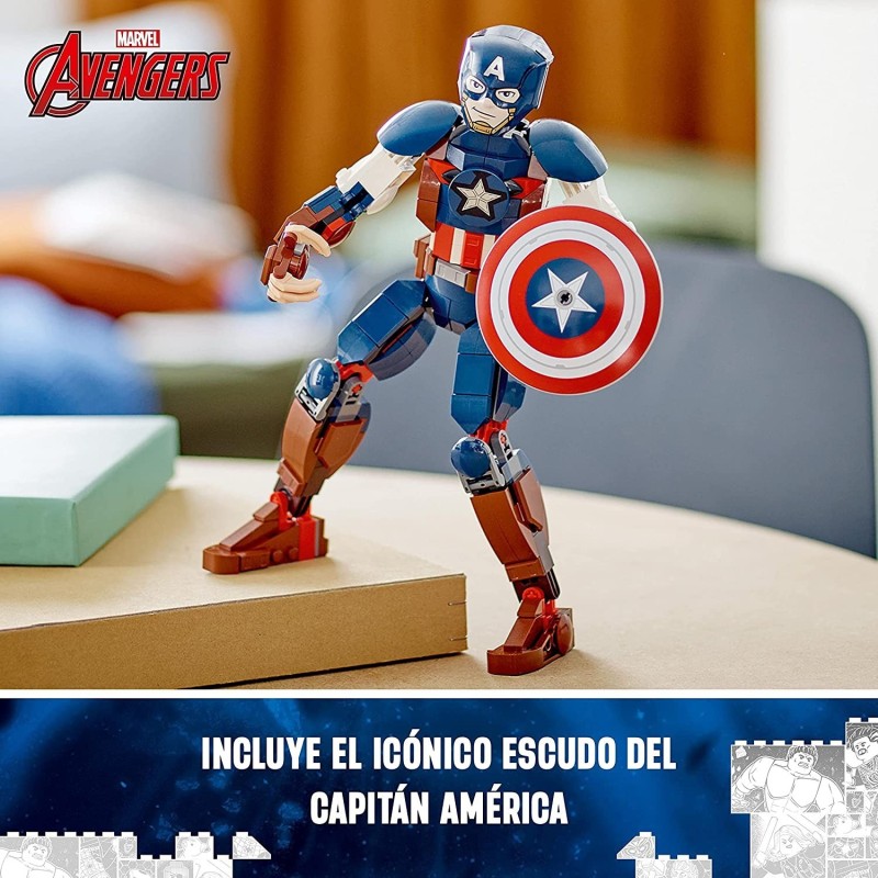 LEGO MARVEL FIGURA PARA CONSTRUIR: CAPITAN AMERICA