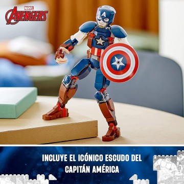 LEGO MARVEL FIGURA PARA CONSTRUIR: CAPITAN AMERICA