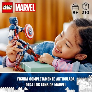 LEGO MARVEL FIGURA PARA CONSTRUIR: CAPITAN AMERICA