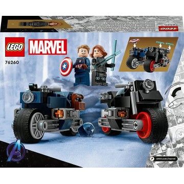 LEGO MARVEL MOTOS DE VIUDA NEGRA Y EL CAPITAN AMERICA