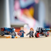 LEGO MARVEL MOTOS DE VIUDA NEGRA Y EL CAPITAN AMERICA