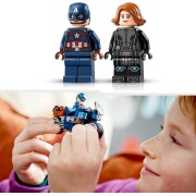 LEGO MARVEL MOTOS DE VIUDA NEGRA Y EL CAPITAN AMERICA