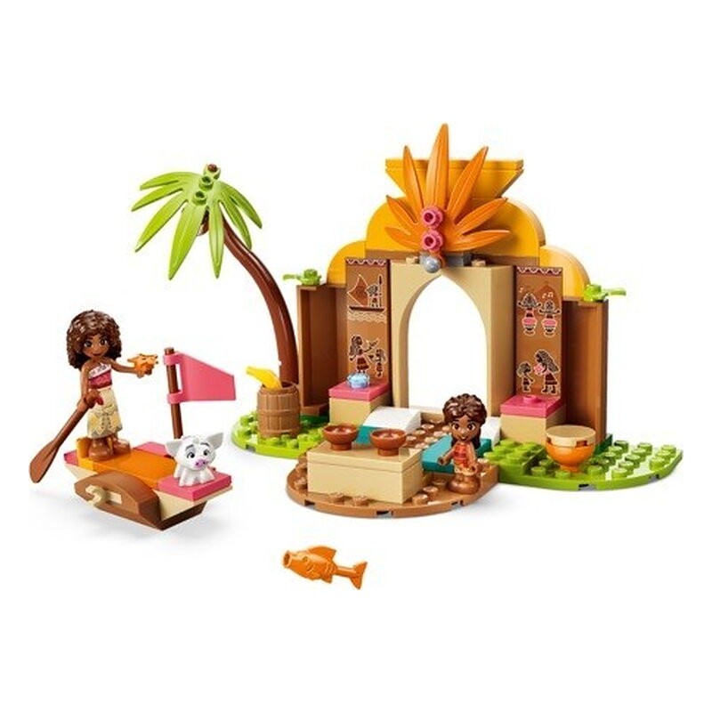 LEGO DISNEY - CASA DE LA ALDEA Y BARCO MOANA
