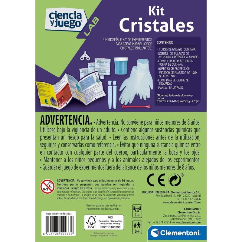 CIENCIA - KIT CRISTALES CIENCIA Y JUEGO