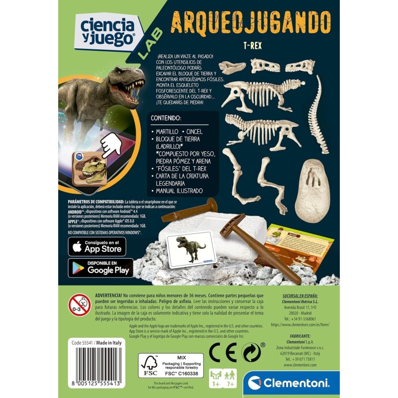 ARQUEOJUGANDO T-REX FLUORESCENTES