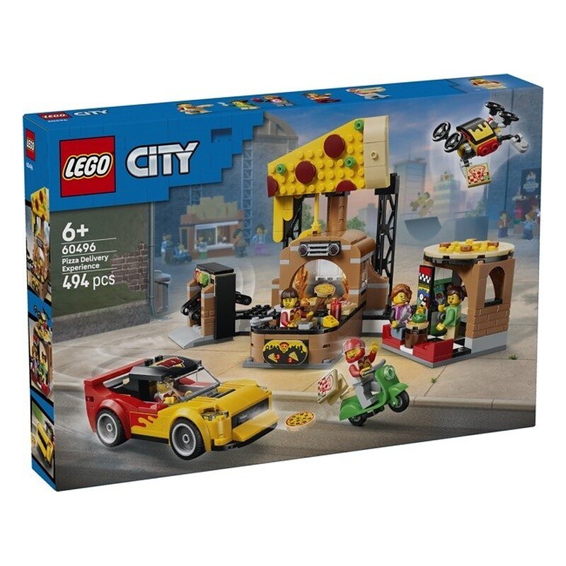 LEGO CITY - EXPERIENCIA DE PIZZA A DOMICILIO CON VEHICULOS