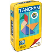 Tangram De Madera En Caja De Metal