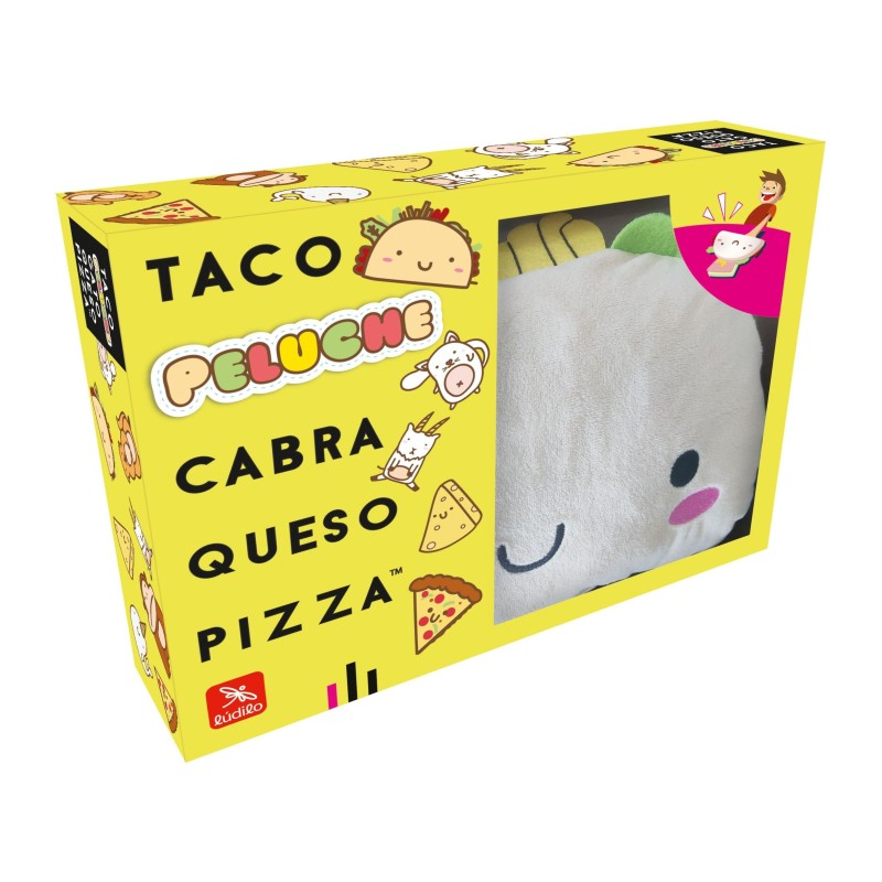TACO, PELUCHE, CABRA, QUESO, PIZZA