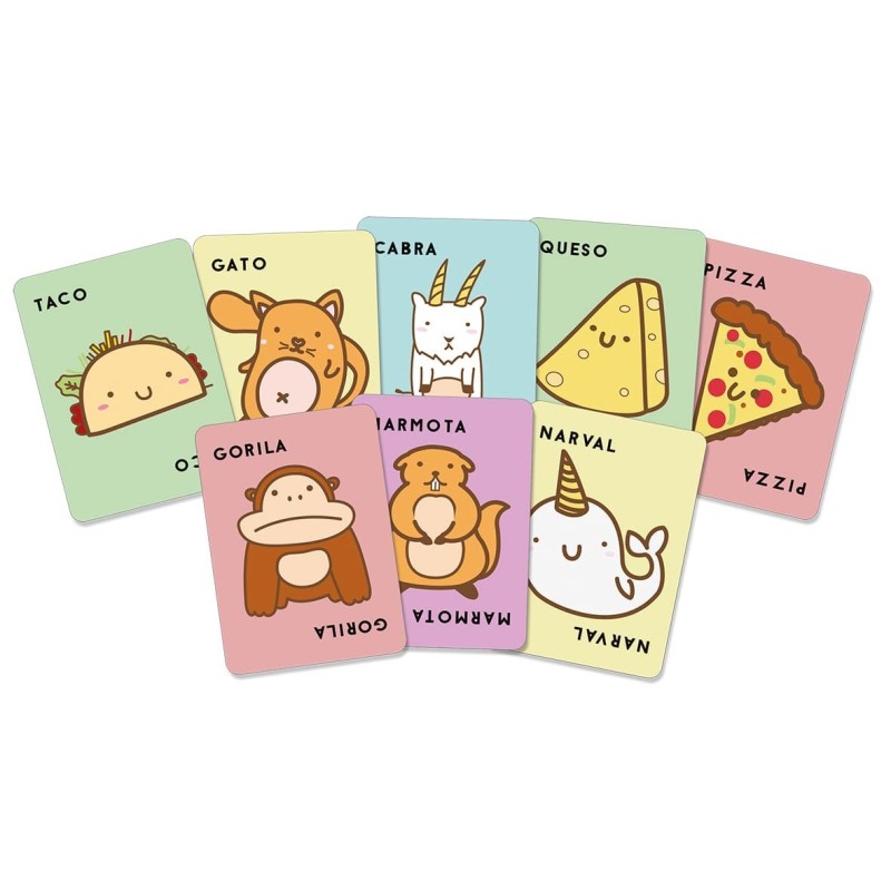 TACO, PELUCHE, CABRA, QUESO, PIZZA
