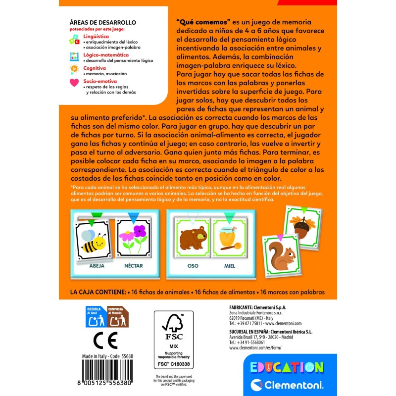 EDUCATION CLEMENTONI - POCKET QUE COMEMOS