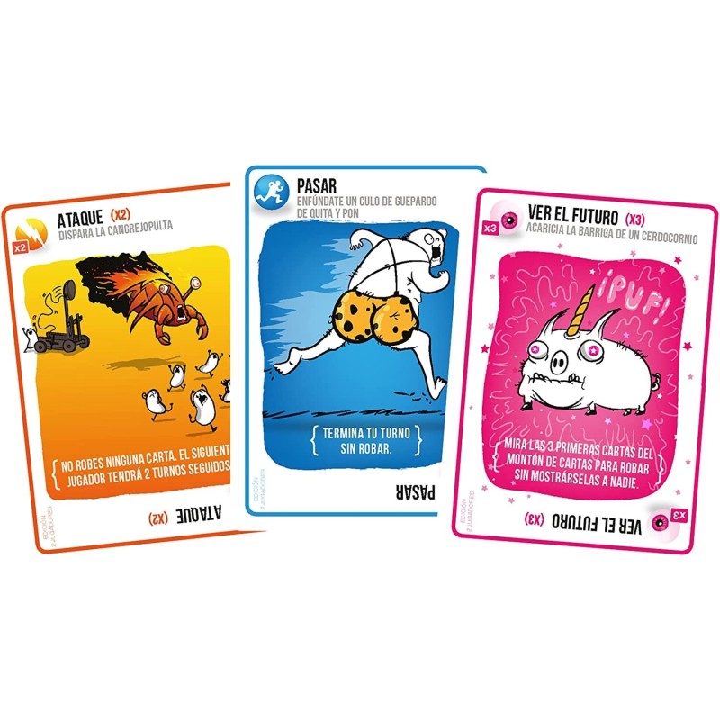 EXPLODING KITTENS EDICIÓN 2 JUG.