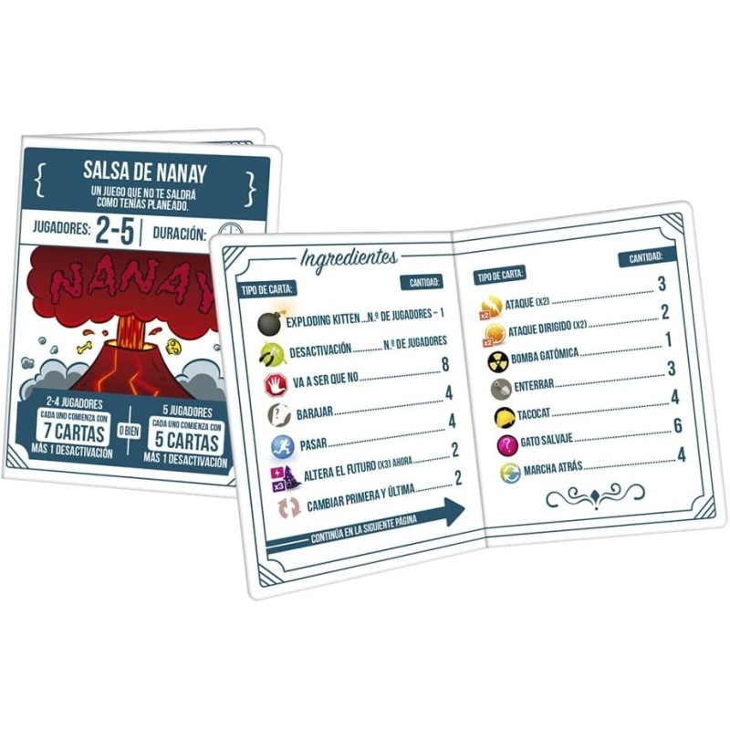 EXPLODING KITTENS RECETAS DEL DESASTRE