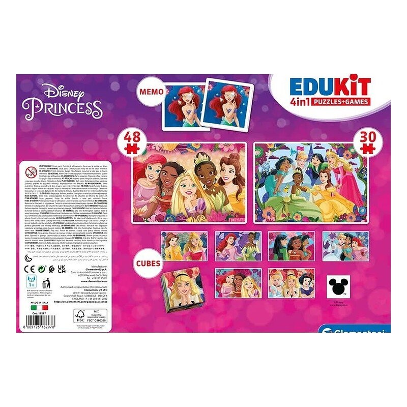 EDUKIT 4 EN 1 PRINCESAS DISNEY