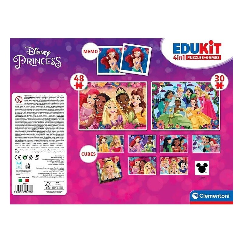 EDUKIT 4 EN 1 PRINCESAS DISNEY