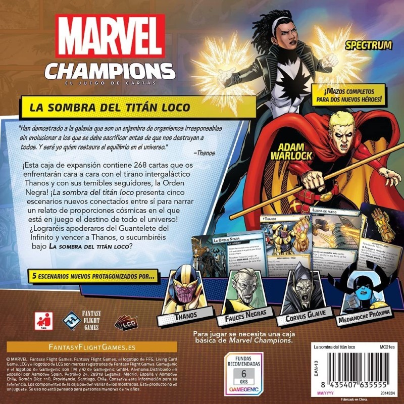 MARVEL CHAMPIONS: LA SOMBRA DEL TITÁN LOCO