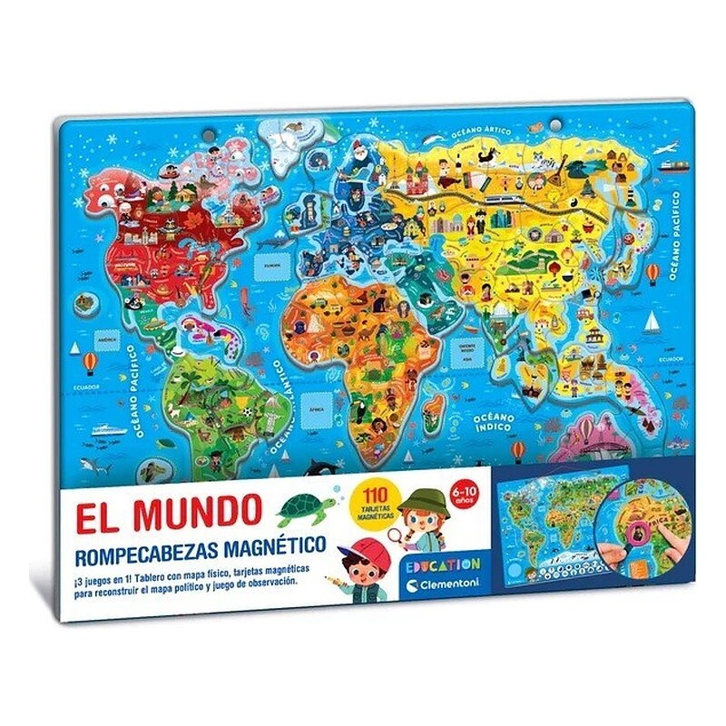 EDUCATION CLEMENTONI - PUZZLE MAGNETICO EL MUNDO
