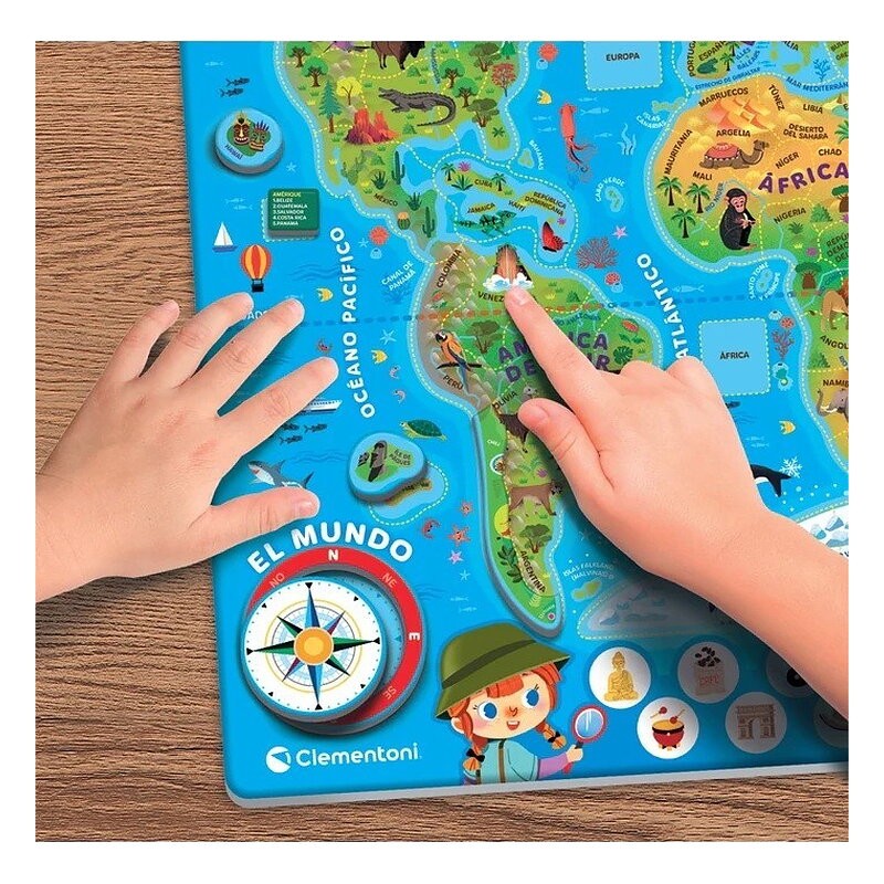 EDUCATION CLEMENTONI - PUZZLE MAGNETICO EL MUNDO