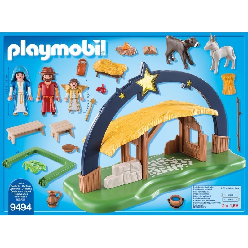 BELEN CON LUZ PLAYMOBIL