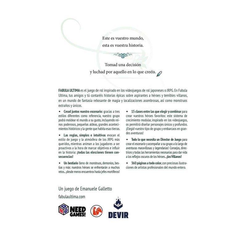 Fabula Ultima - Libro básico