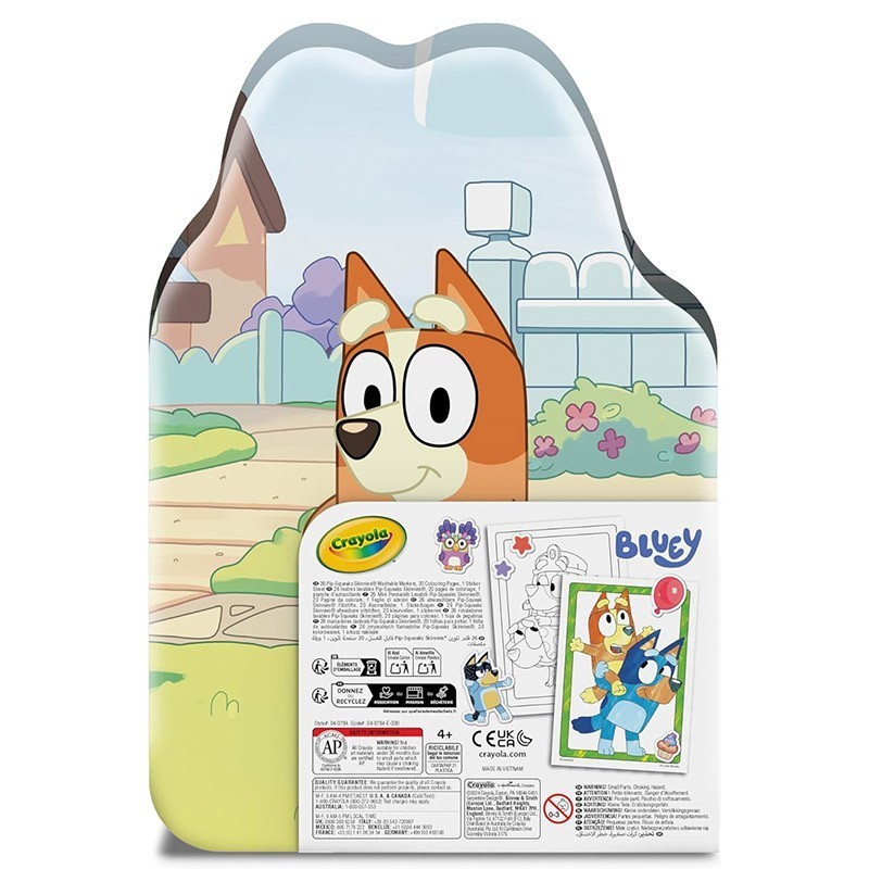 MALETIN 45 PIEZAS PARA COLOREAR CON STICKERS BLUEY