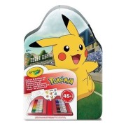 MALETIN 45 PIEZAS PARA COLOREAR CON STICKERS POKEMON