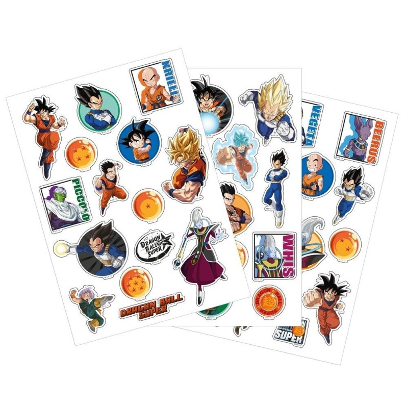 SET DE PEGATINAS REMOVIBLES DRAGON BALL