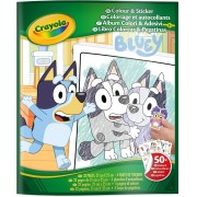 LIBRO PARA COLOREAR + STICKERS BLUEY