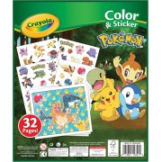 LIBRO COLOREAR + STICKERS POKEMON