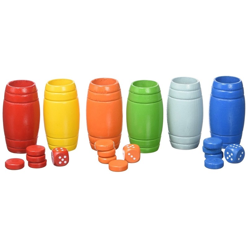FICHAS PARCHIS - OCA 6 JUGADORES MADERA