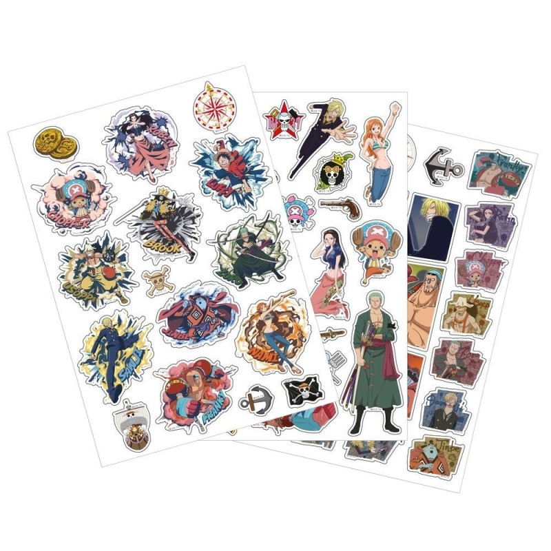 SET DE PEGATINAS REMOVIBLES ONE PIECE