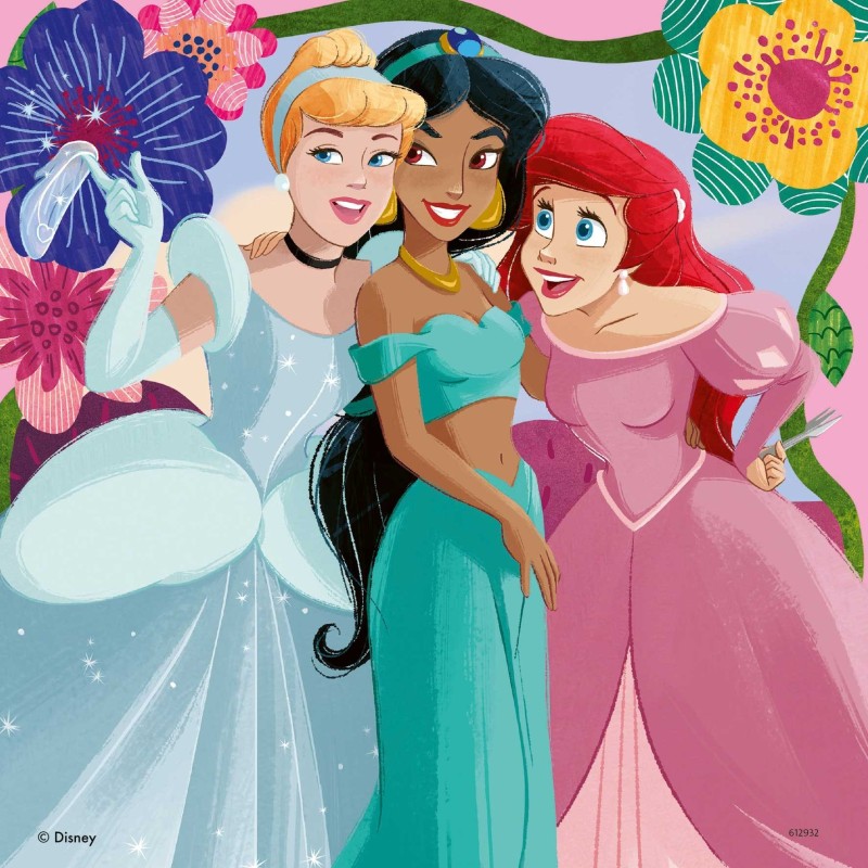 PUZZLE PRINCESAS DISNEY 3 X 49 PIEZAS