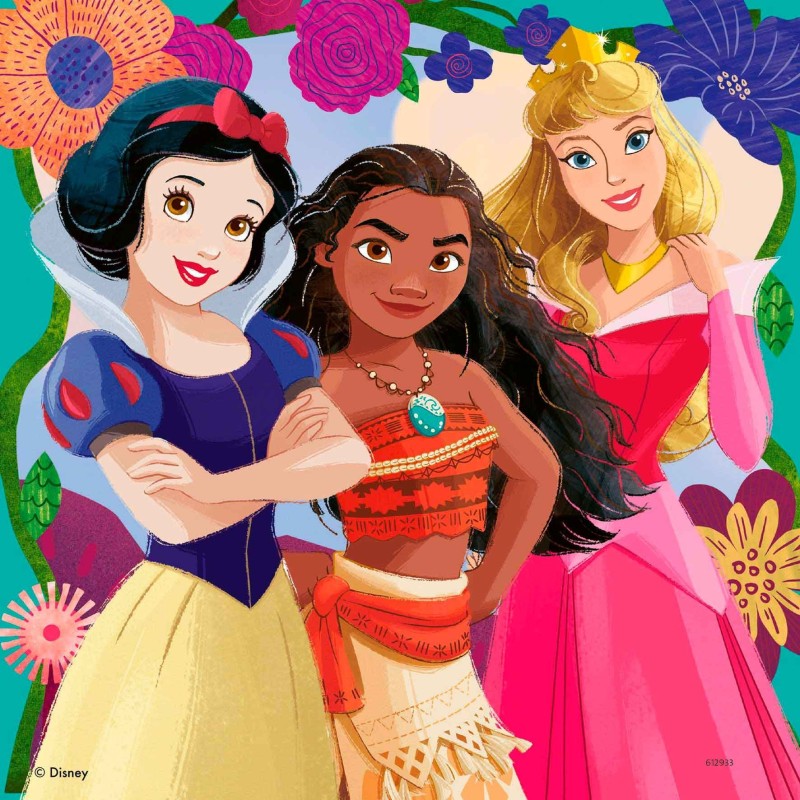 PUZZLE PRINCESAS DISNEY 3 X 49 PIEZAS