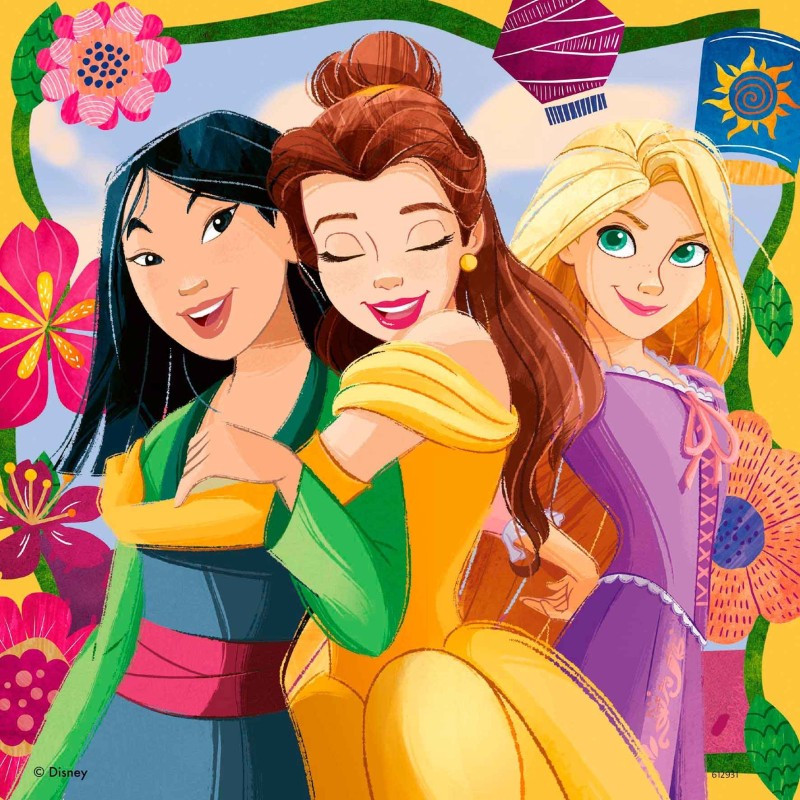 PUZZLE PRINCESAS DISNEY 3 X 49 PIEZAS